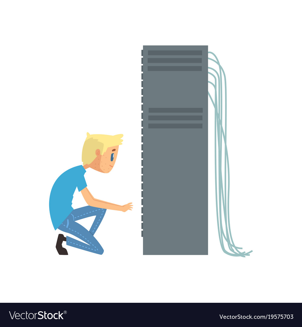 System administrator or network engineer working