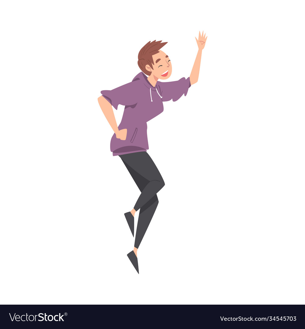 Teenage girl giving high five meeting agreement Vector Image