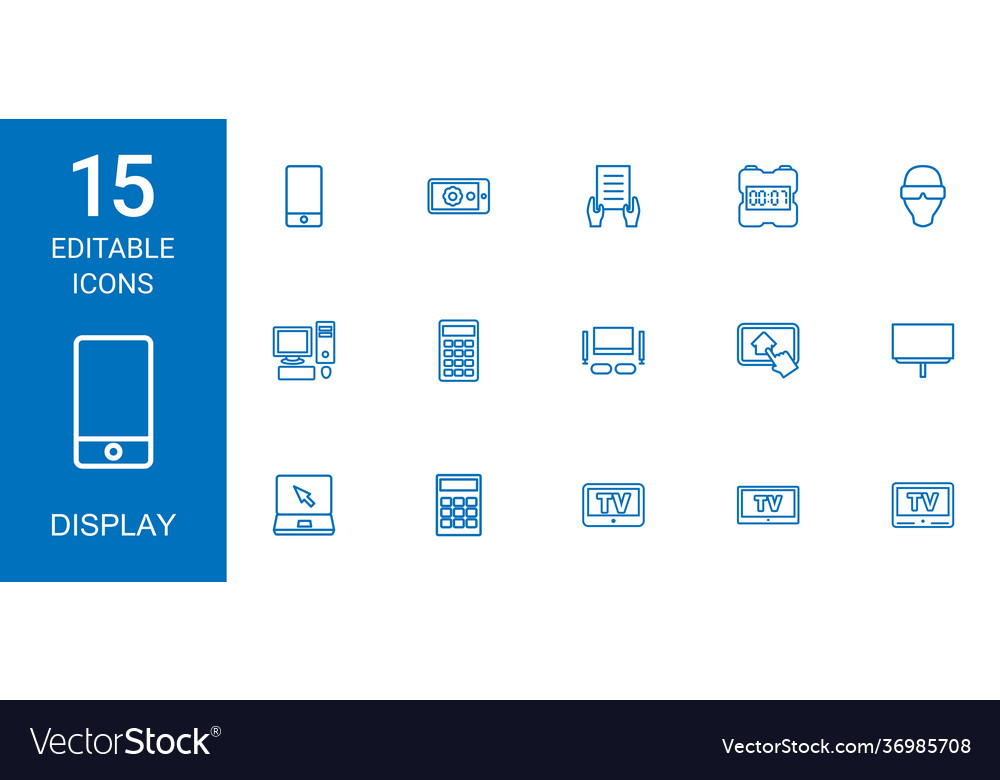 15 display icons