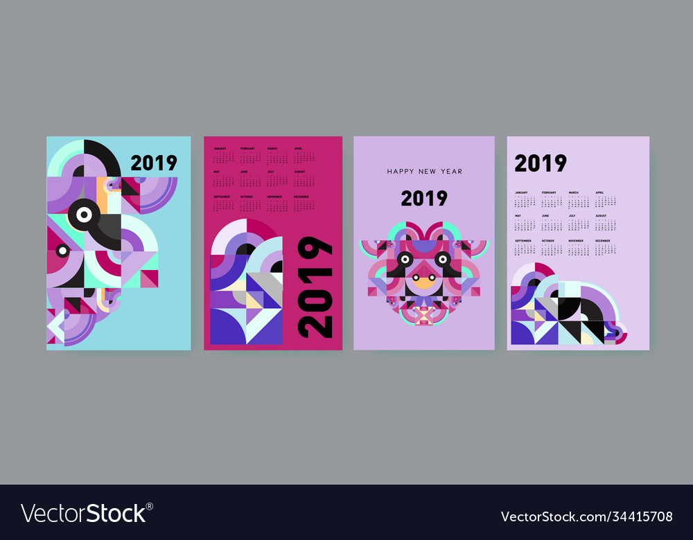 2021 calendar design template with colorful vector image 2021 calendar design template with colorful