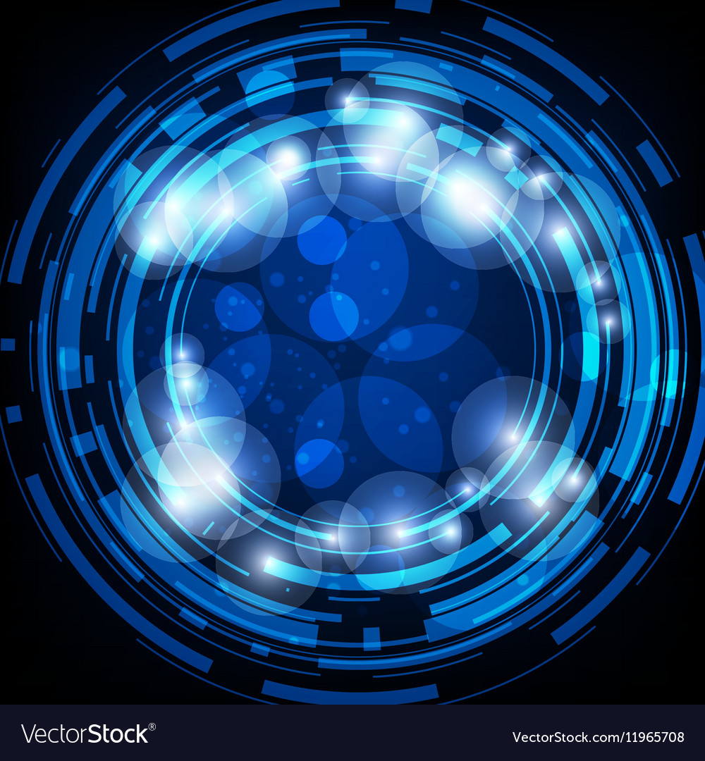 Blue techno background Royalty Free Vector Image