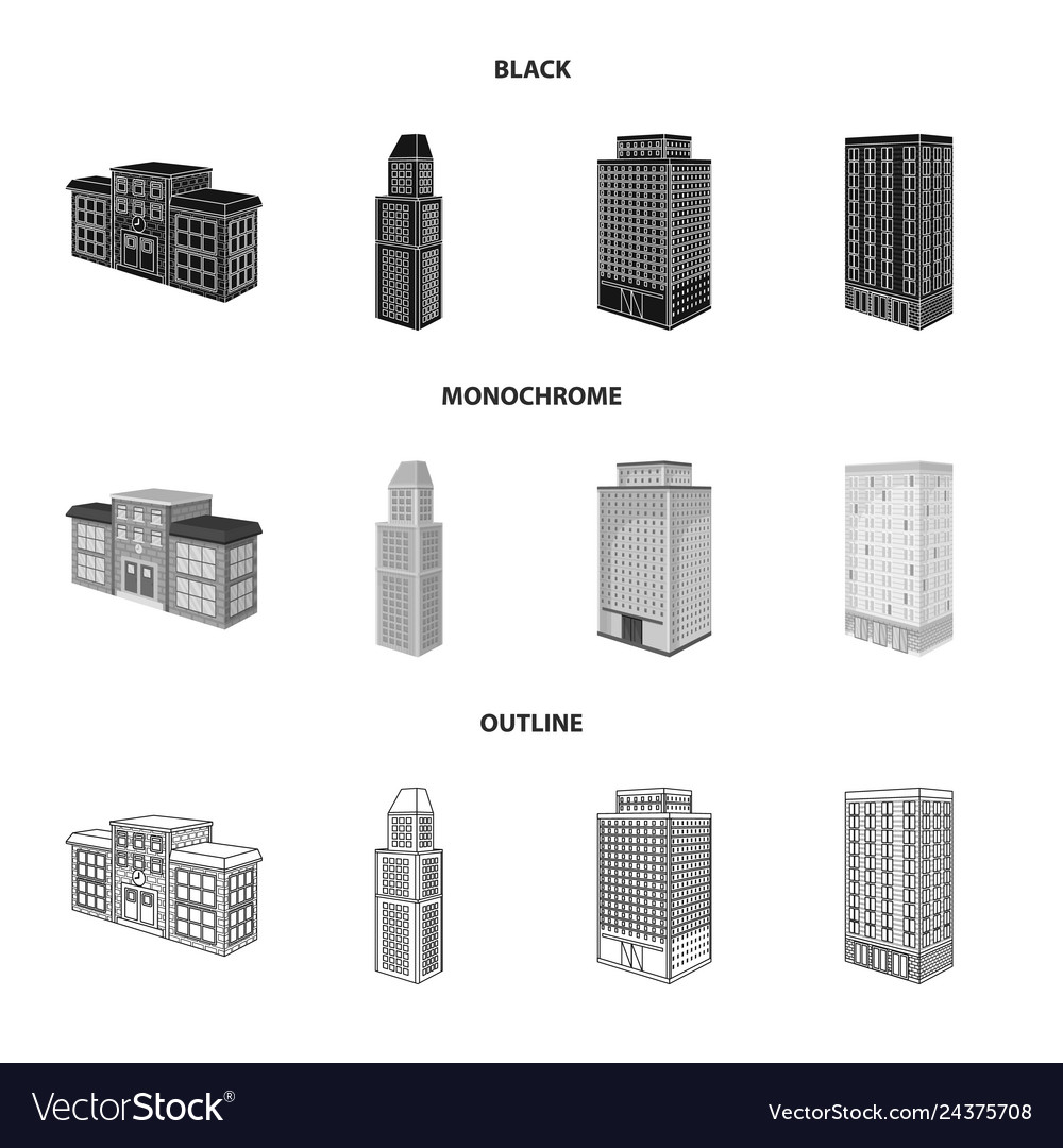 Isolated object of construction and building icon