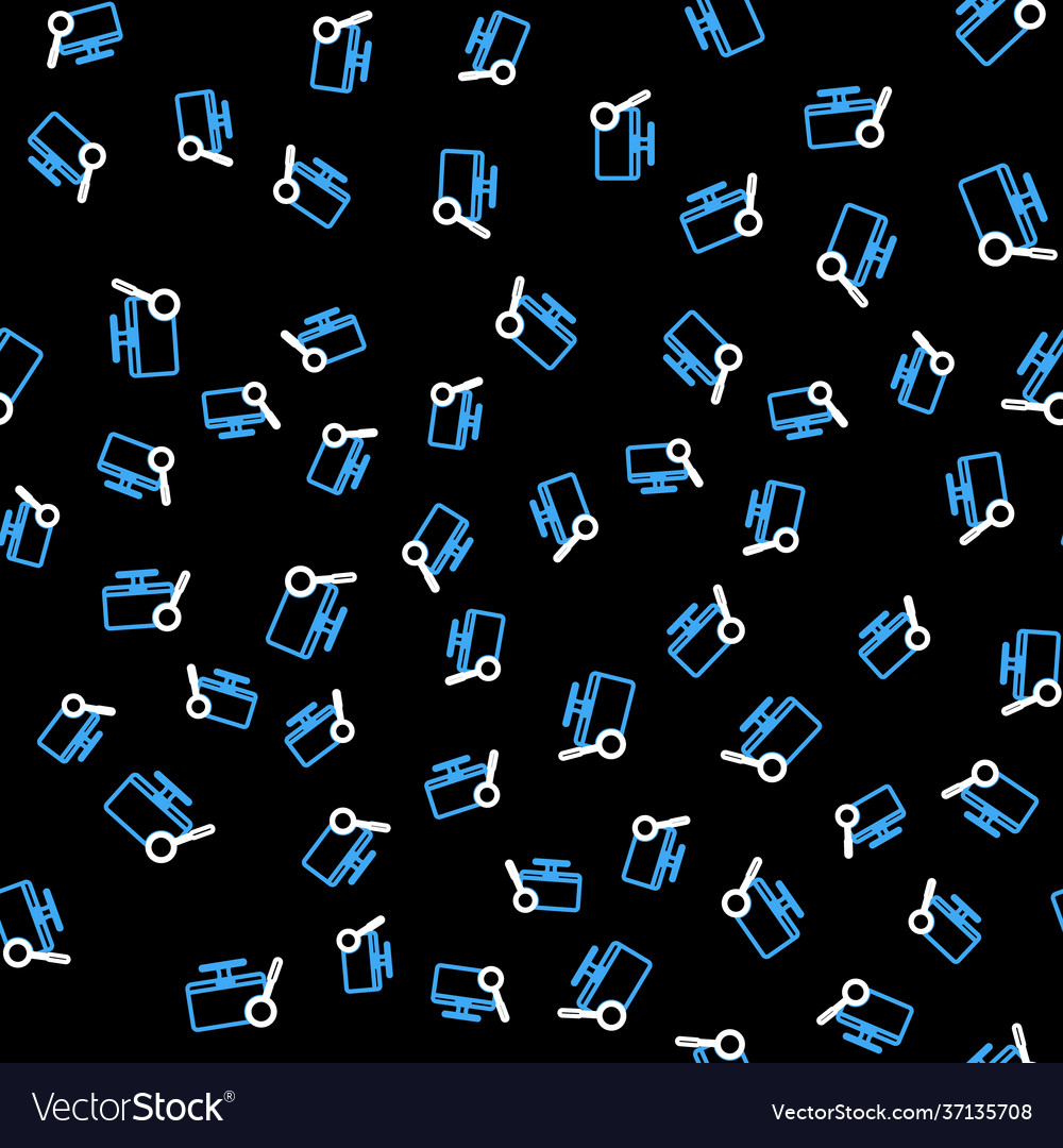 Line computer monitor diagnostics icon isolated