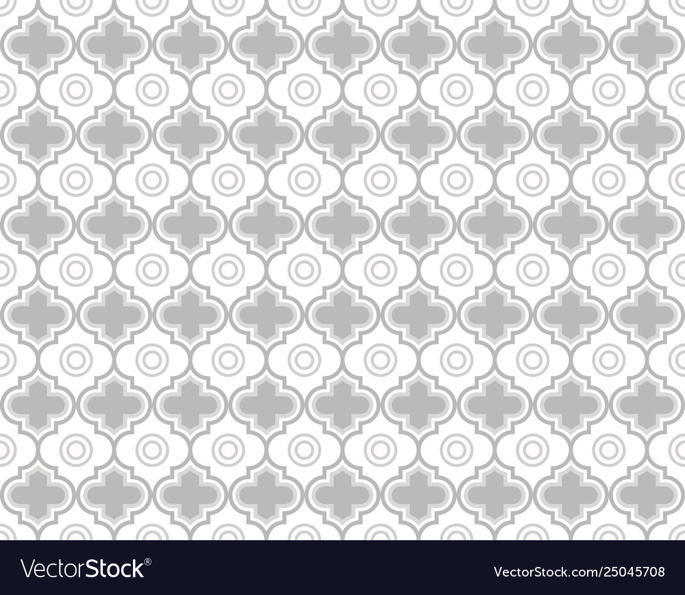 Moroccan quatrefoil seamless pattern mosaic ogee