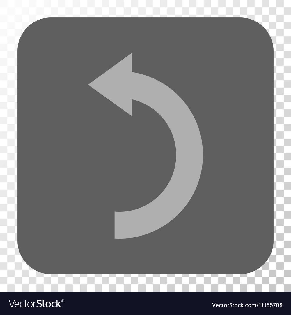 Rotate left rounded square button