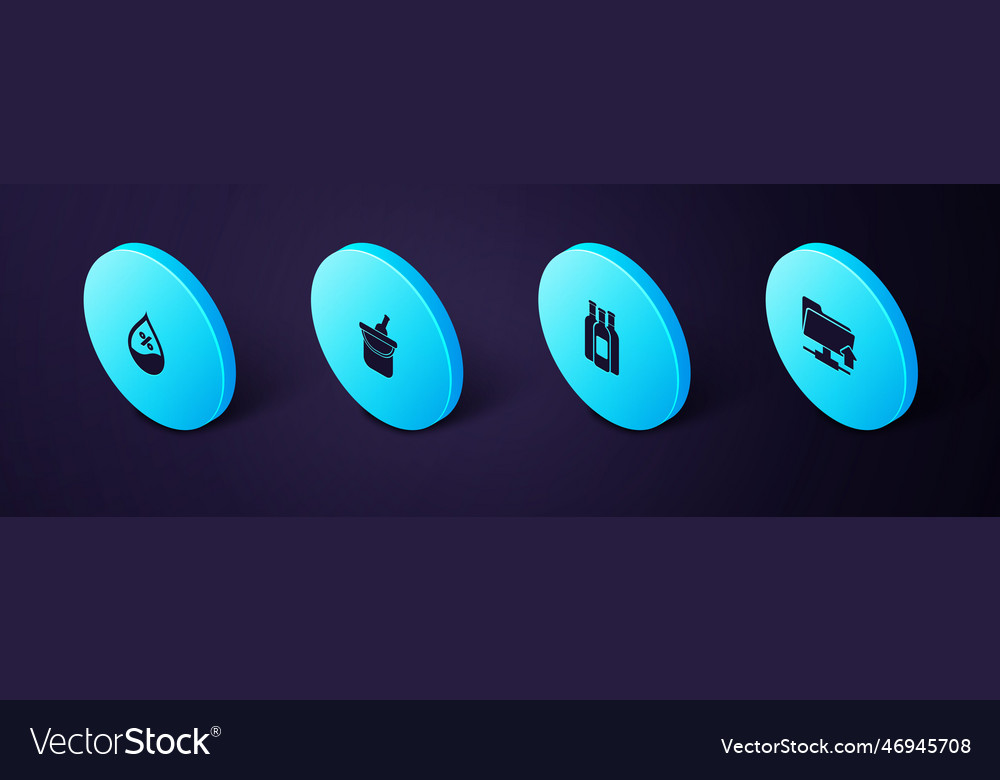 Set isometric ftp folder upload bottles of wine vector image Set isometric ftp folder upload bottles of wine