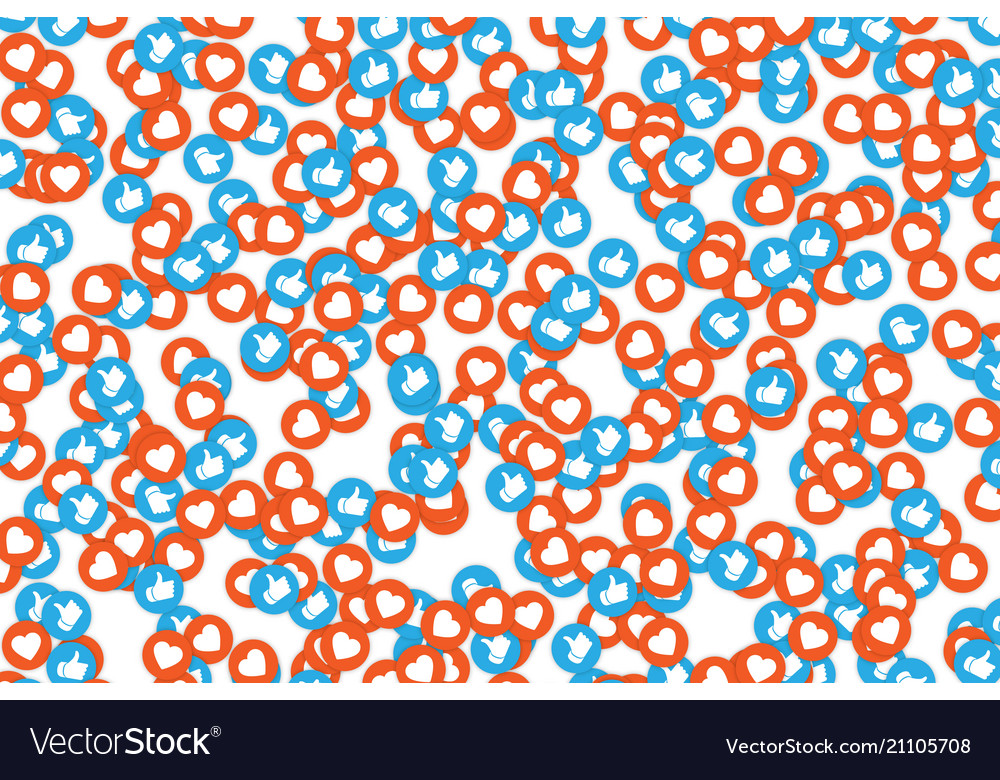Social media like background