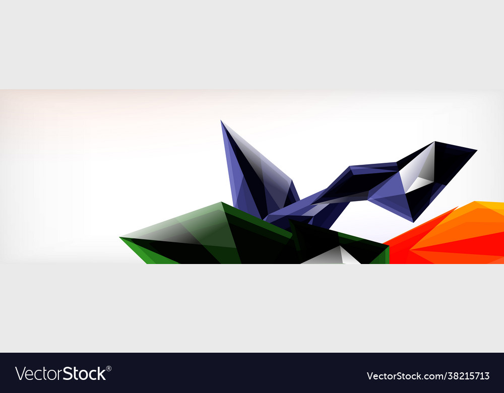 3d triangles and pyramids abstract