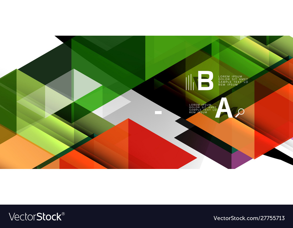Abstract concept triangle graphic element Vector Image Abstract concept triangle graphic element