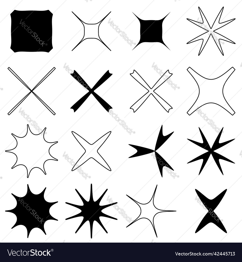 Abstract geometric icon symbol element shape vector image Abstract geometric icon symbol element shape