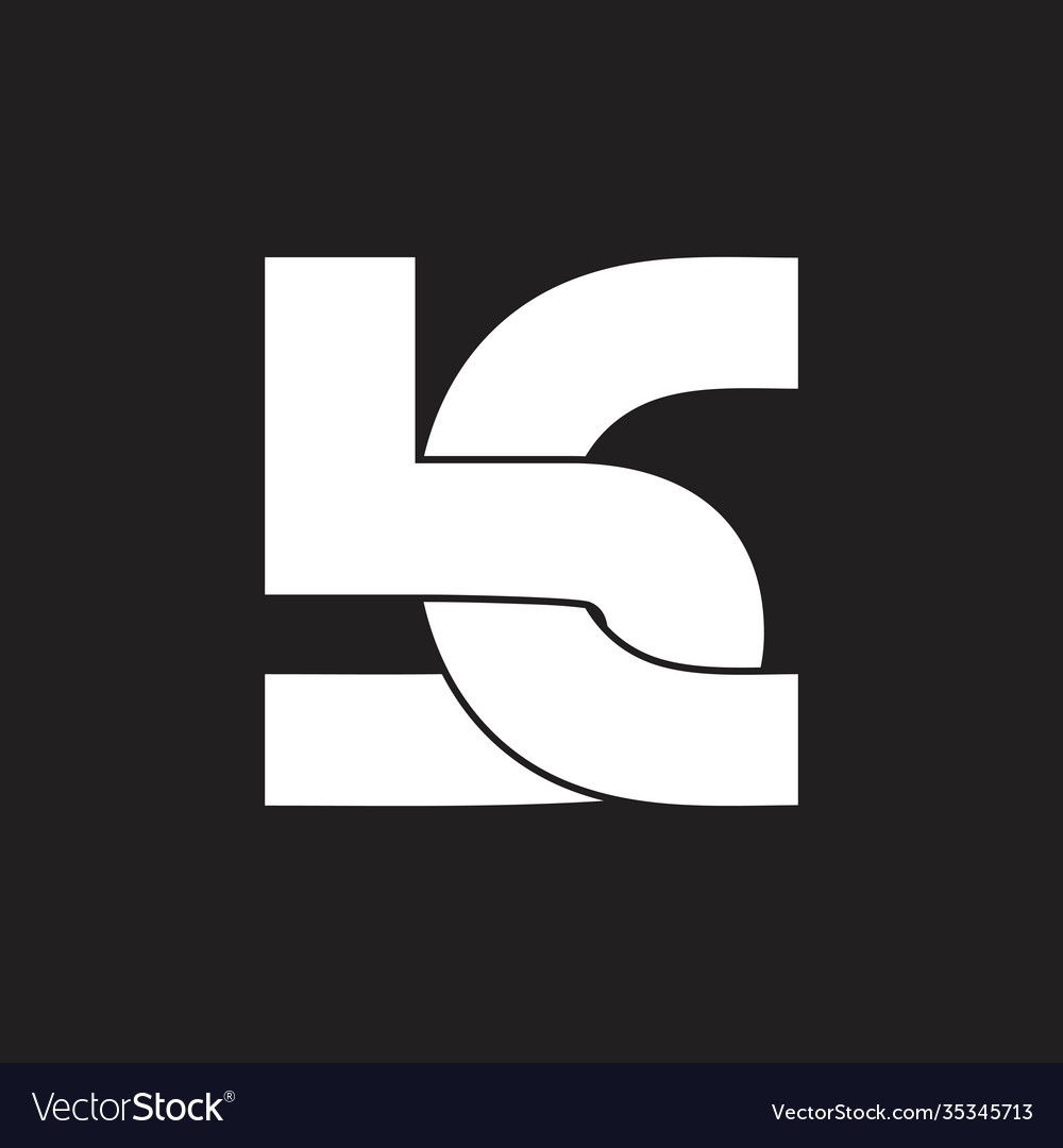 Abstract letters bc simple linked logo