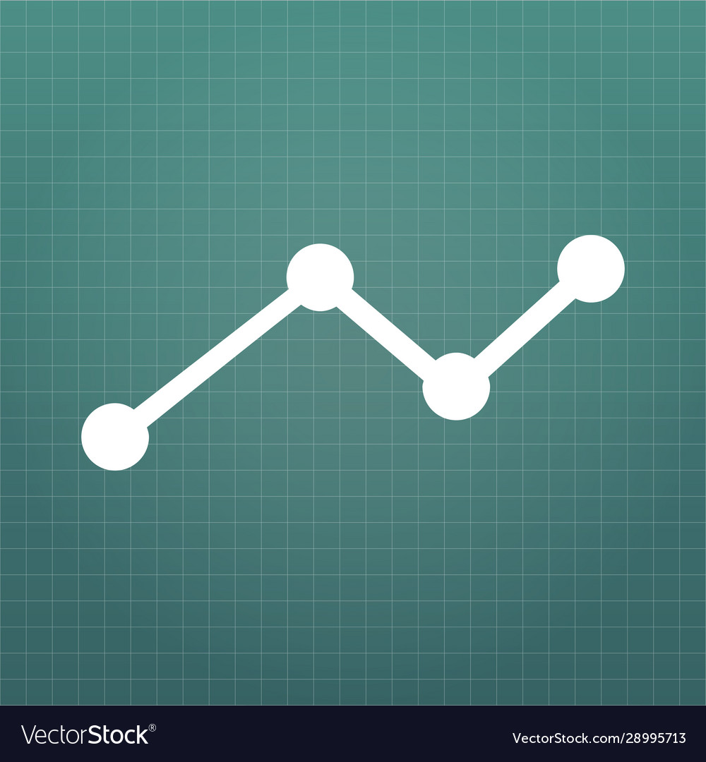 Business Chart Icon with Grid