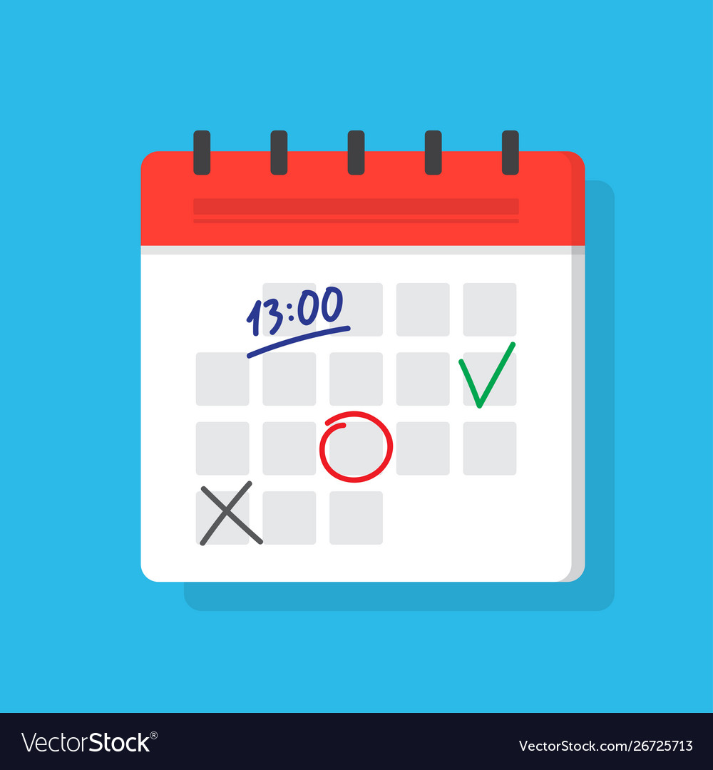 Calendar Reminder Icon Set