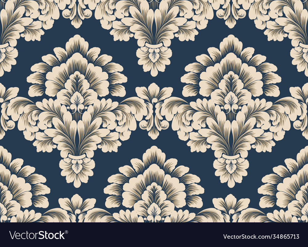 Damask seamless pattern element classical