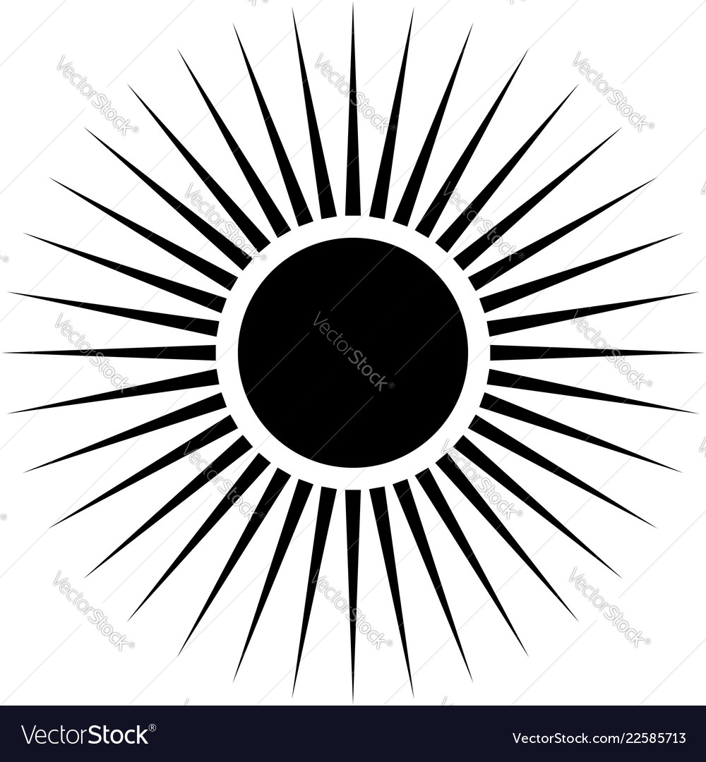 Radiating circular lines abstract monochrome vector image Radiating circular lines abstract monochrome