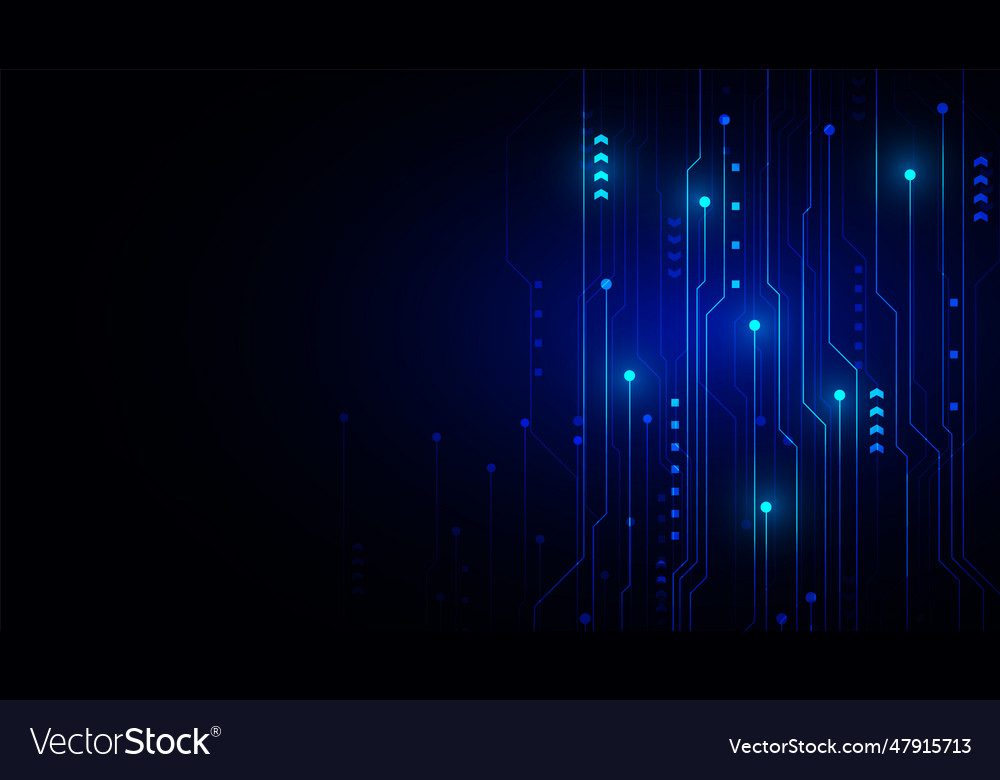 Technology background with hi-tech digital data vector image Technology background with hi-tech digital data