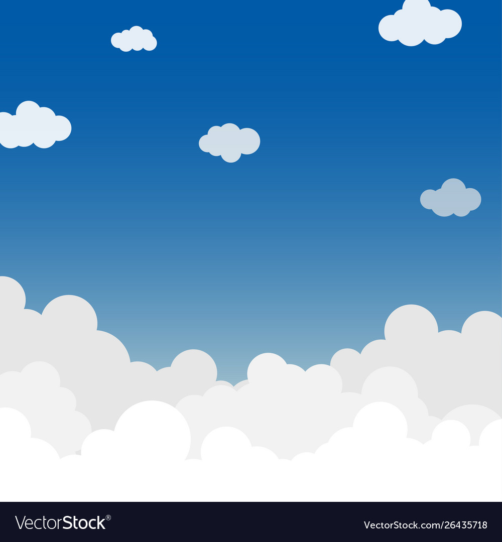 Cloud with sky background