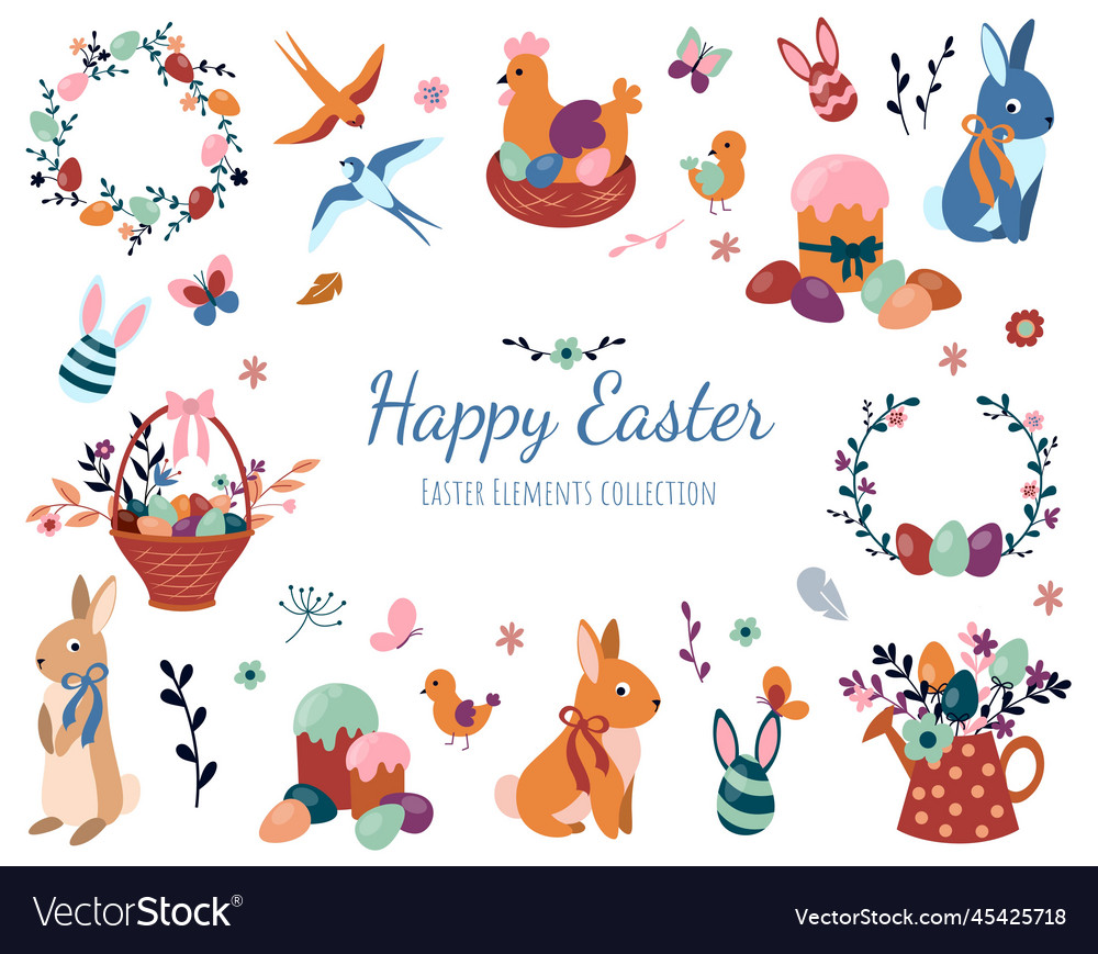 Happy easter collection