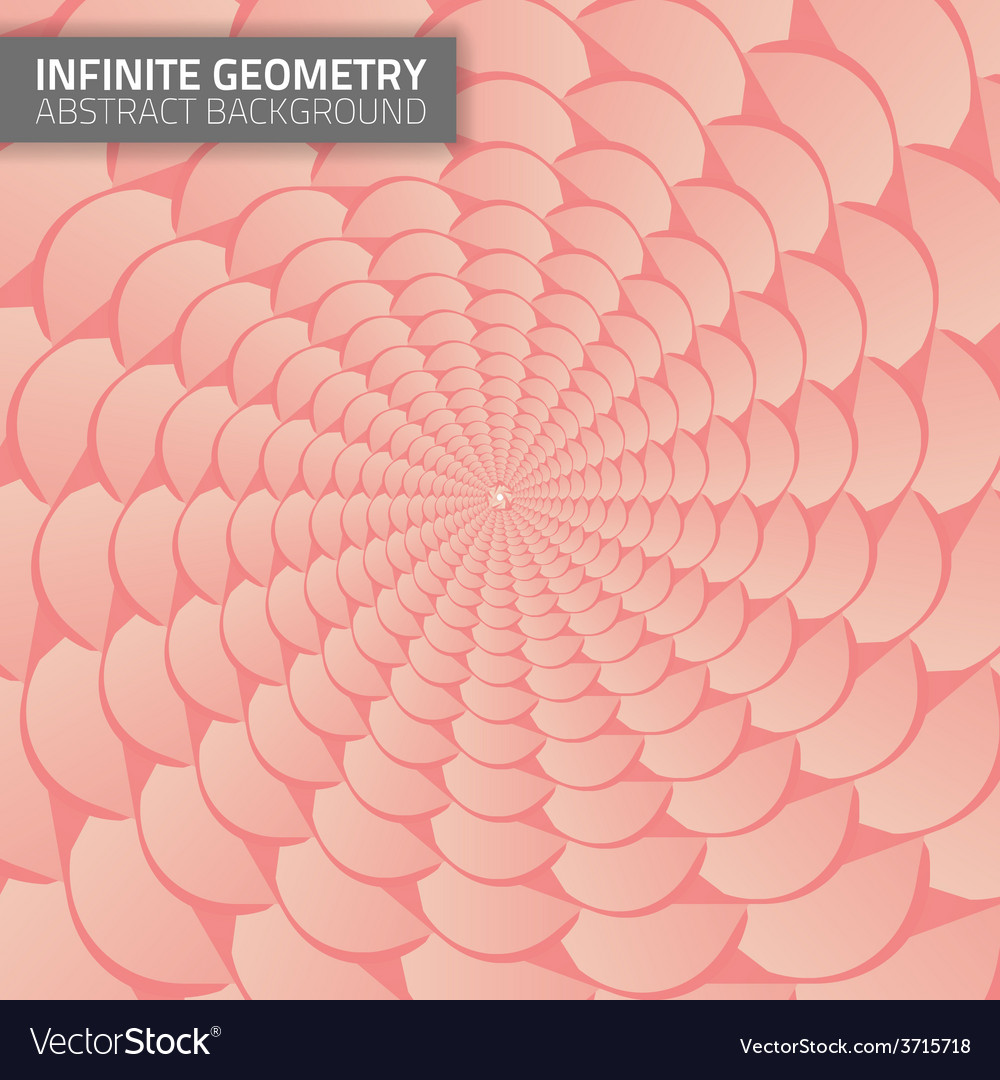 Infinite geometry fractal background