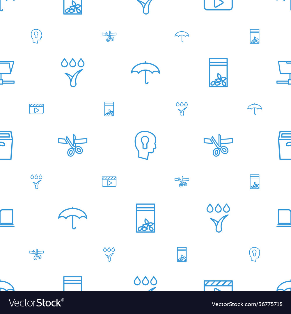 Open icons pattern seamless white background