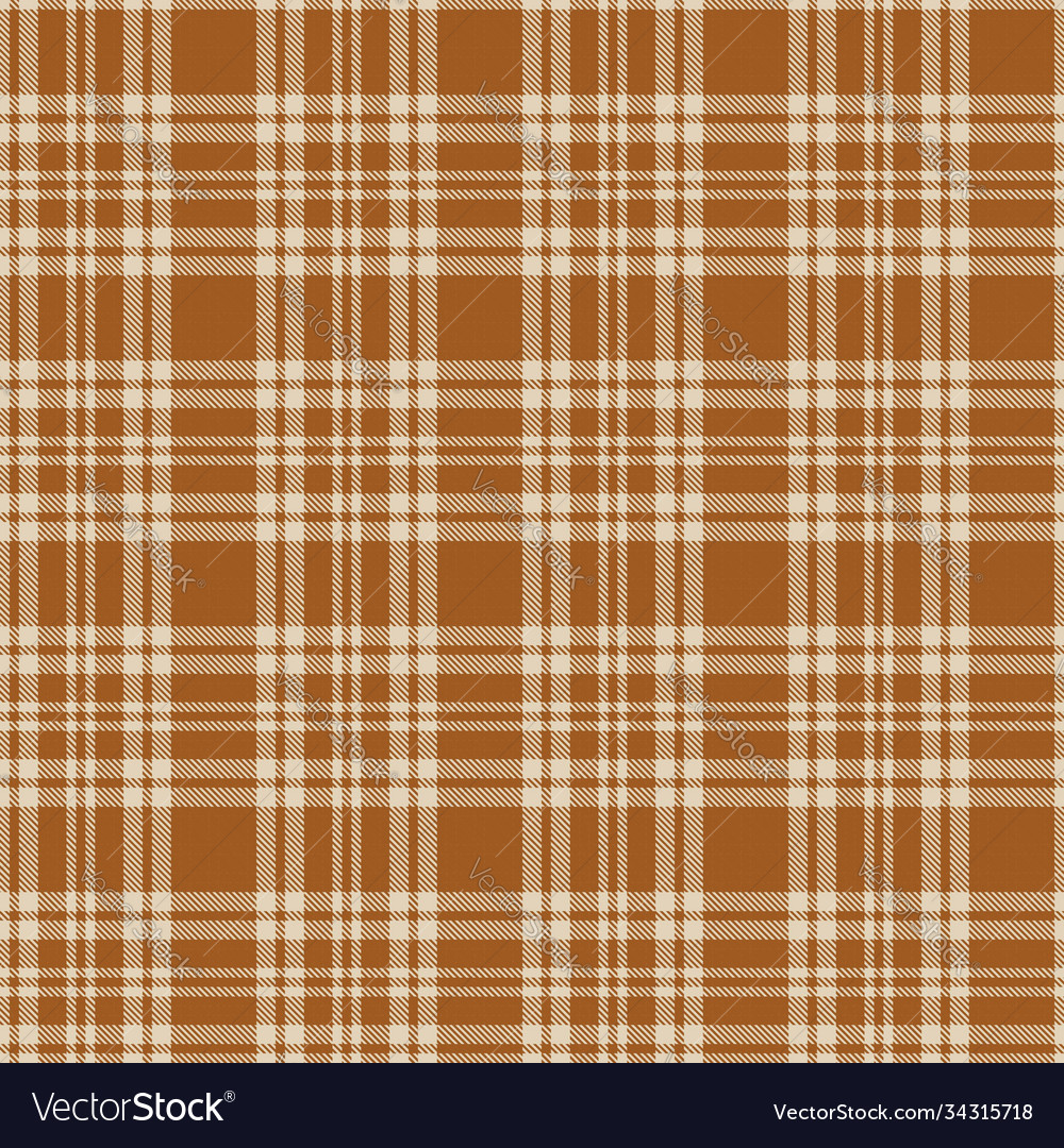 Orange glen plaid textured seamless pattern Vector Image