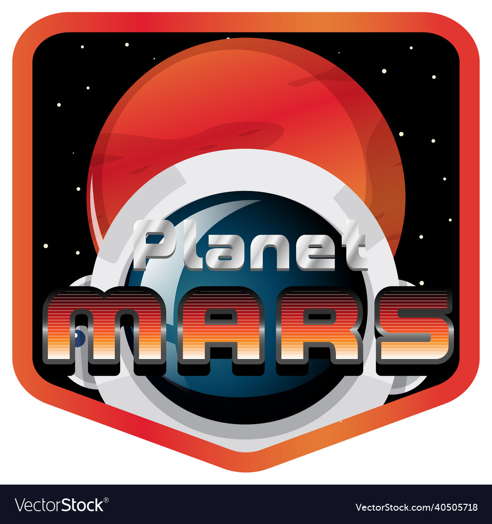 Mars Planet Logo