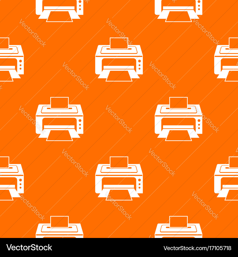 Printer pattern seamless Royalty Free Vector Image