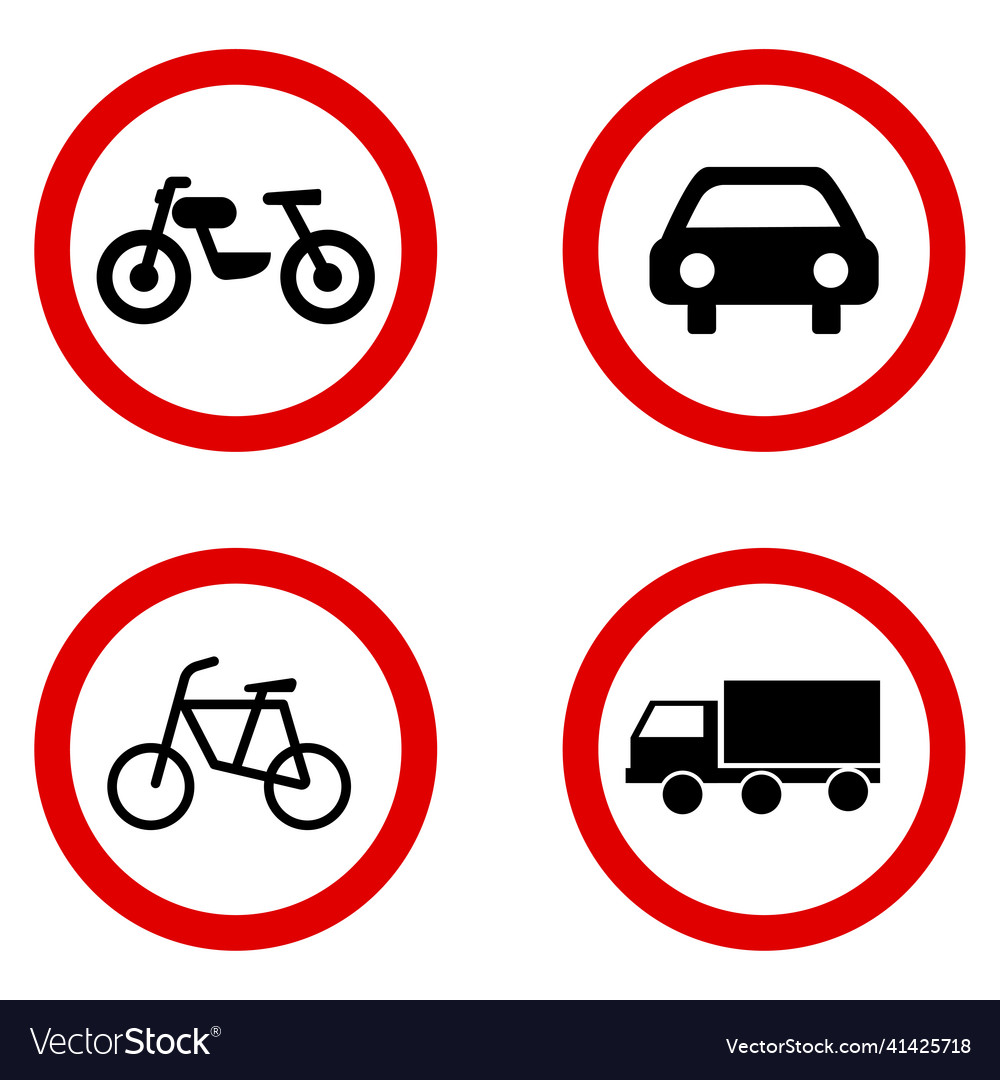 Prohibition Road Signs