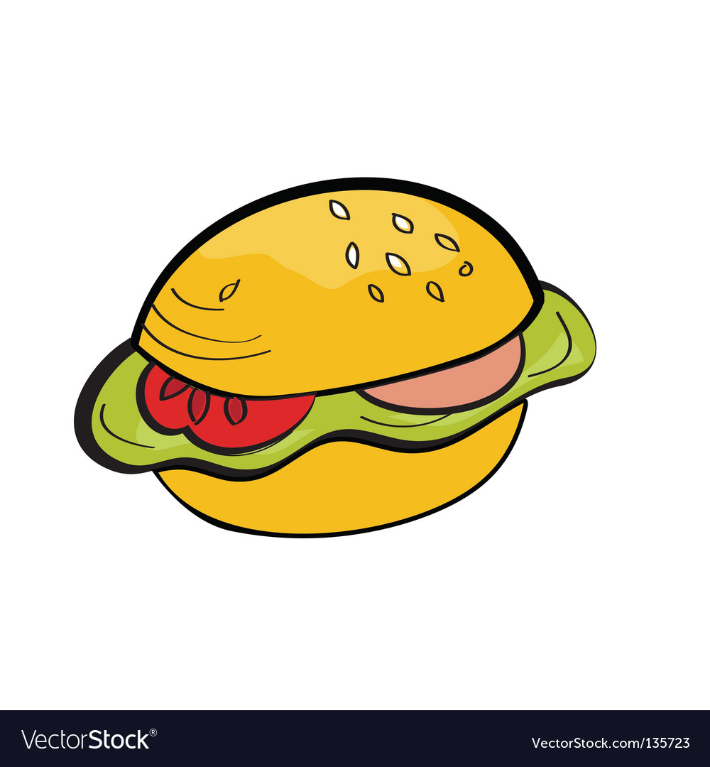 Cartoon Hamburger