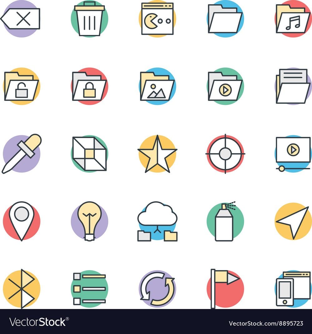 Design and development cool icons 5