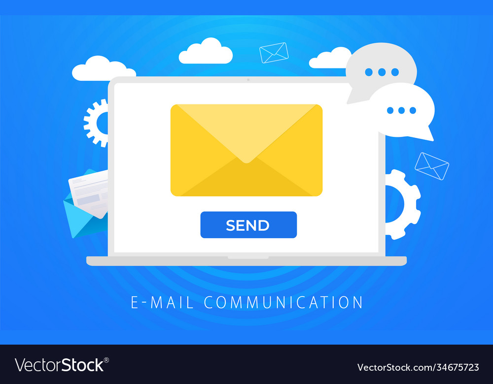 Email communication incoming or sending mail