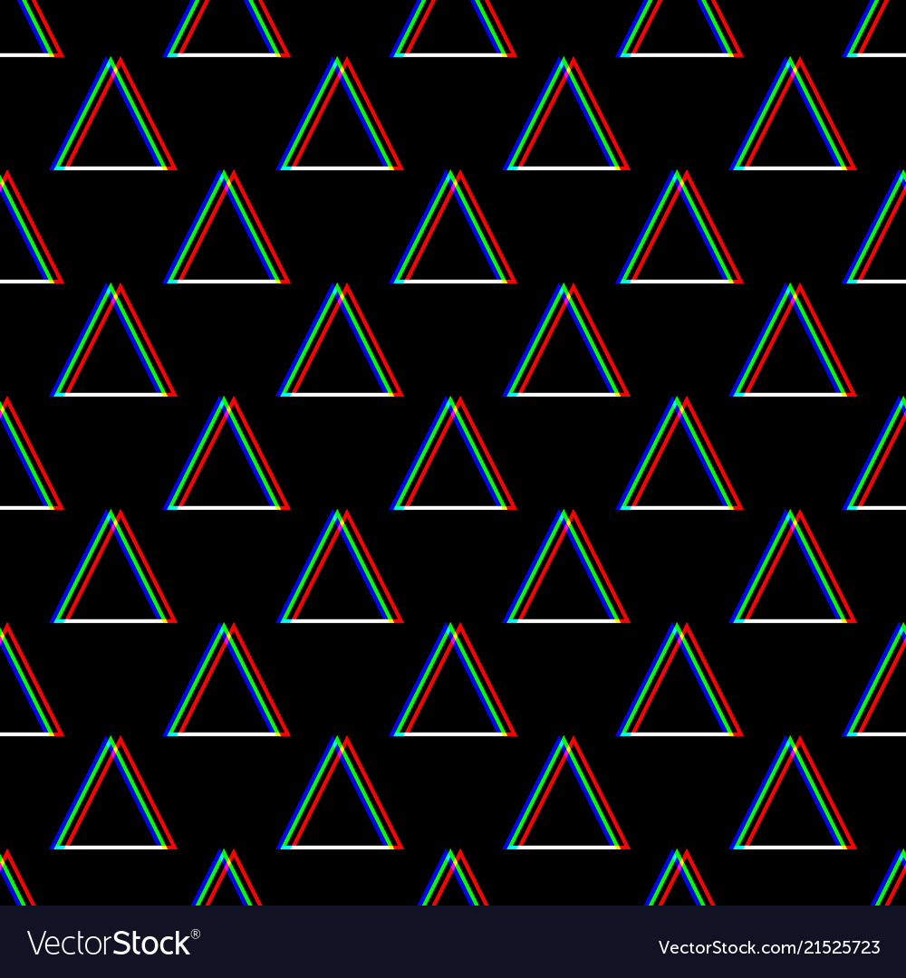 Glitch Static Pattern - Neon Color