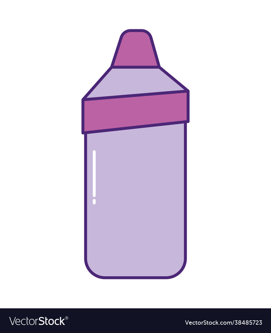 Purple detergent bottle