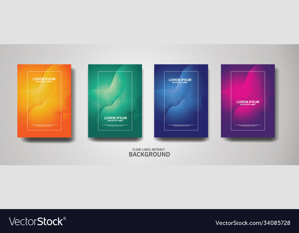 Abstract flow lines pattern background vector image Abstract flow lines pattern background