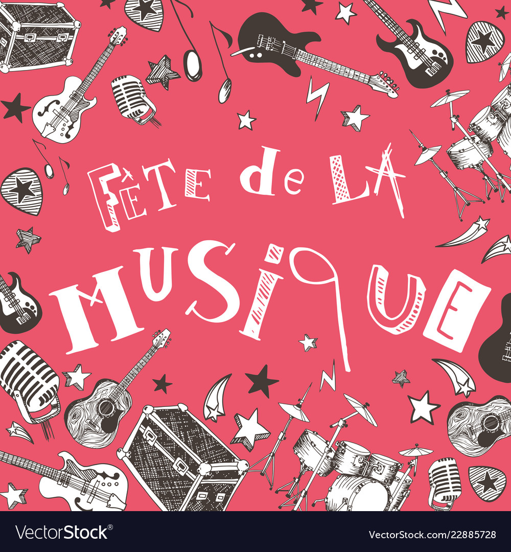 French music festival Royalty Free Vector Image