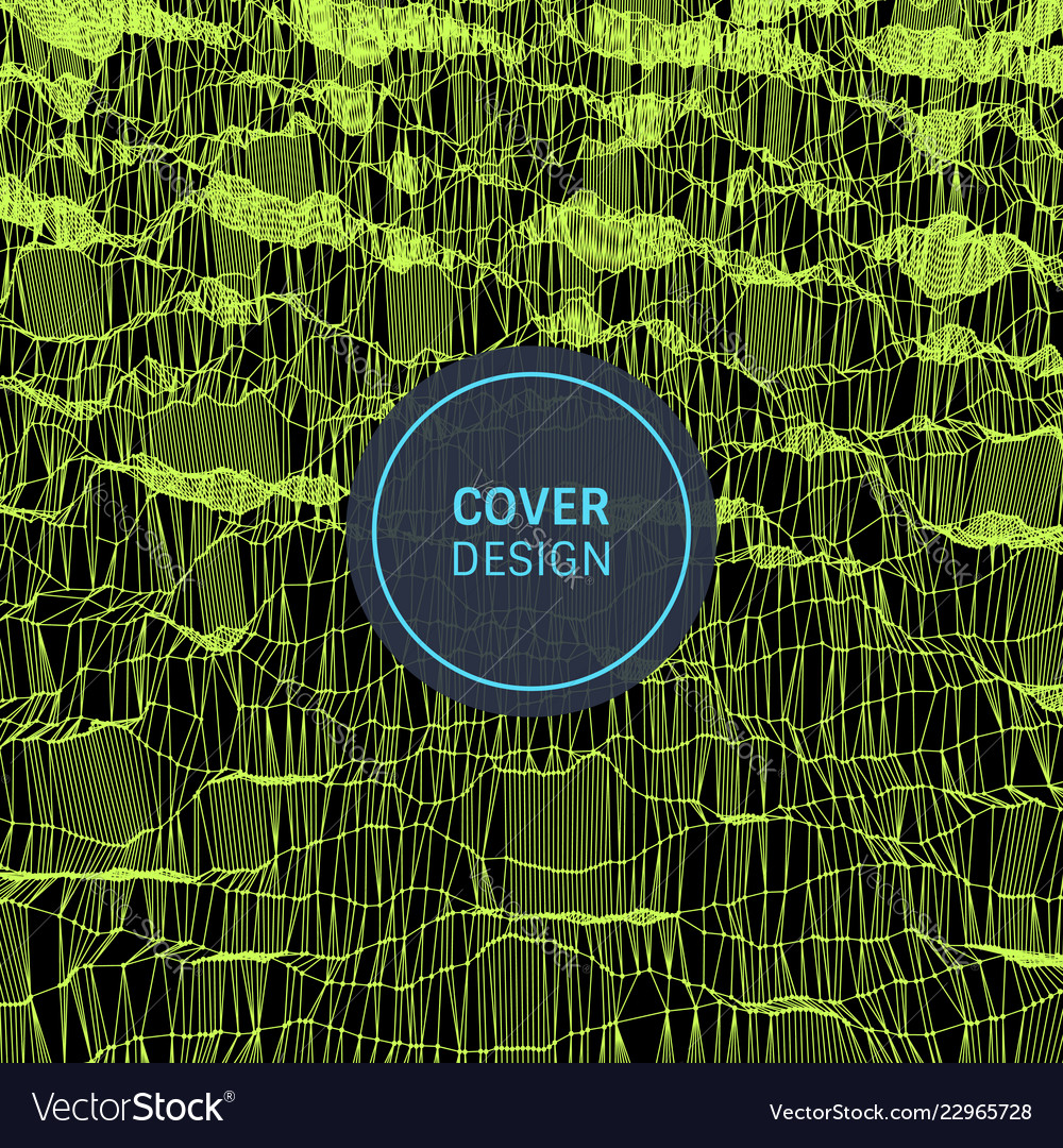 Lattice structure science technology background 3d vector image Lattice structure science technology background 3d