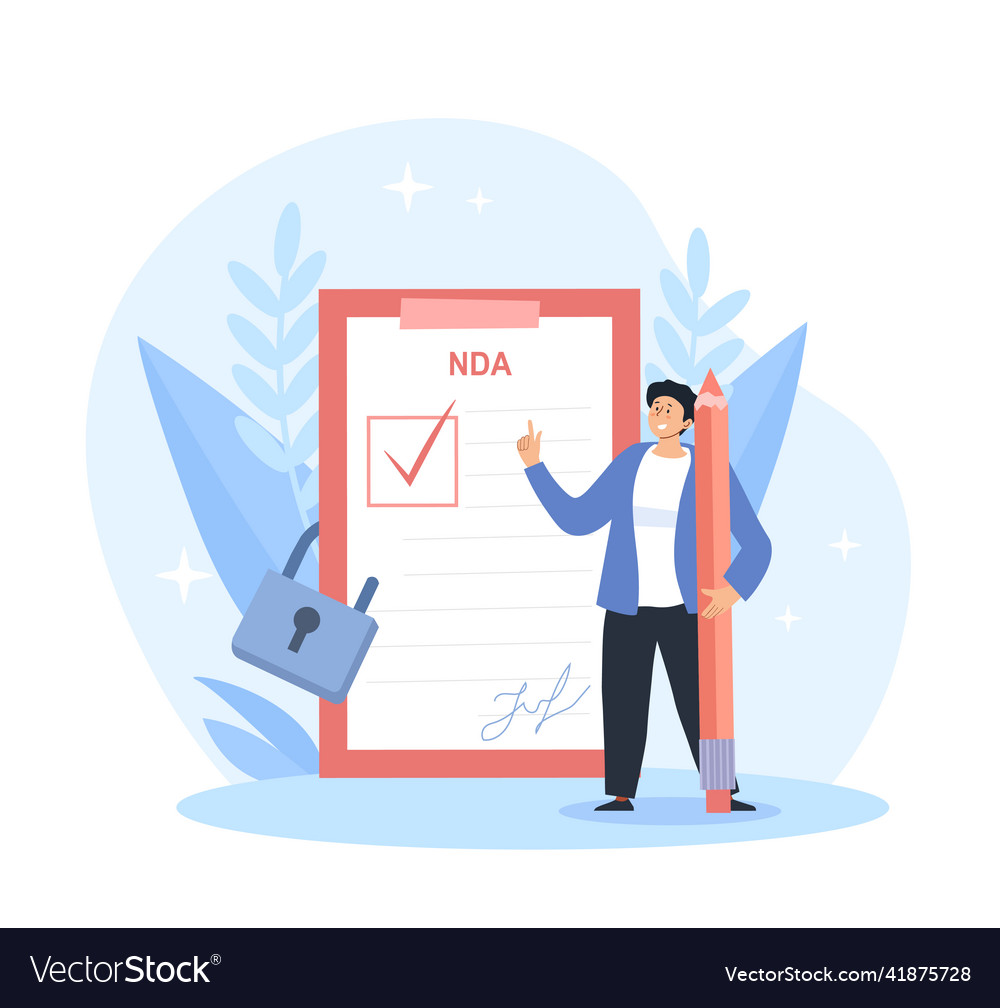 Man with document vector image Man with document