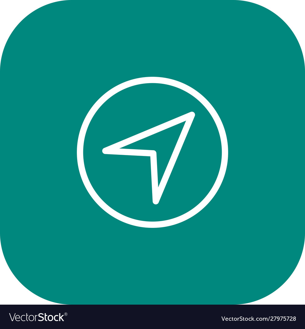 Navigation icon with white background