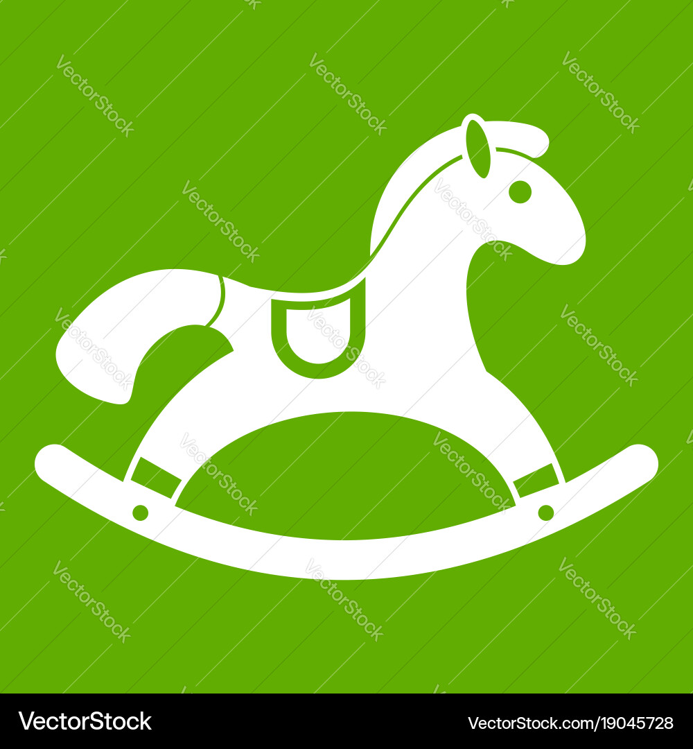 green rocking horse