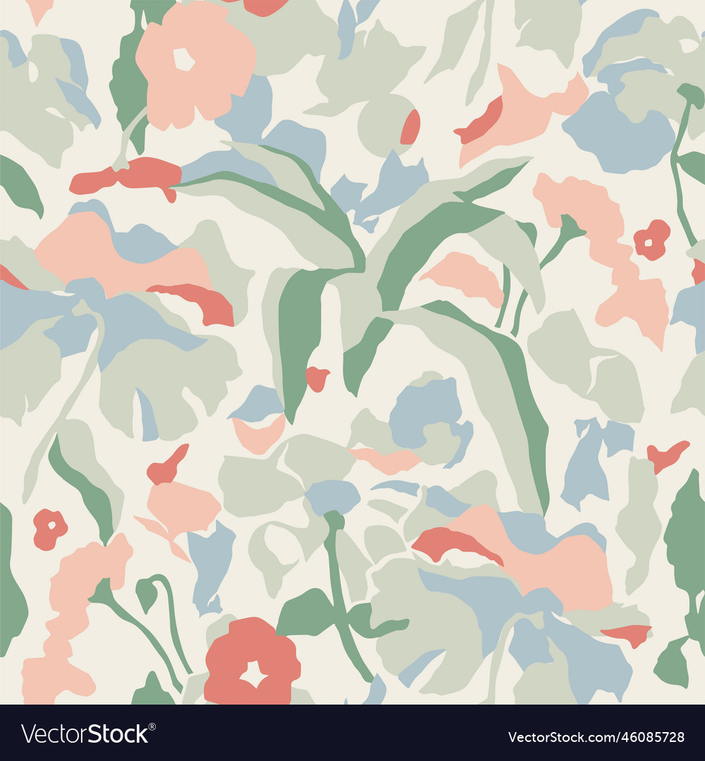Scandinavian simple flower pattern
