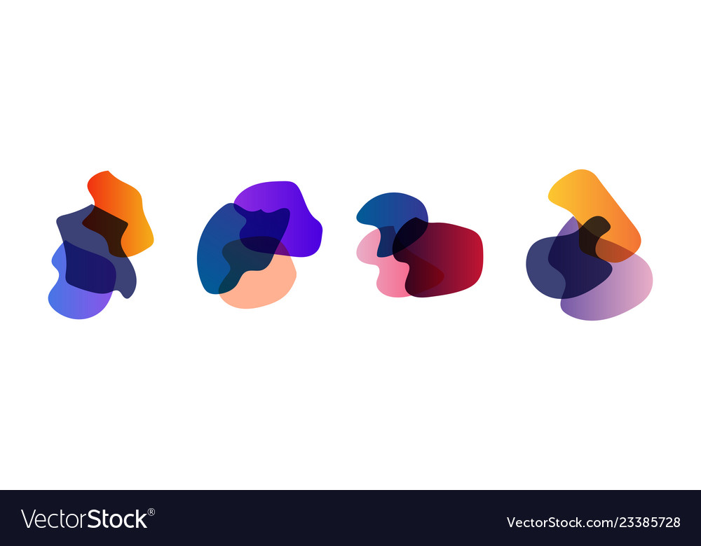 Set of colorful elements design