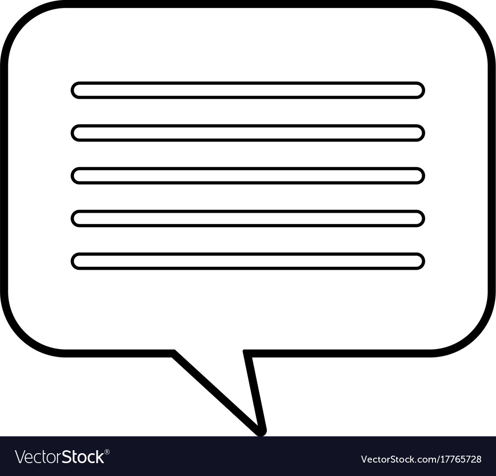 Speech bubble message chat dialog media