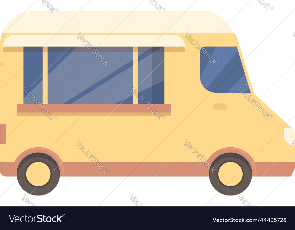 Van food icon cartoon street truck Royalty Free Vector Image Van food icon cartoon street truck Royalty Free Vector Image