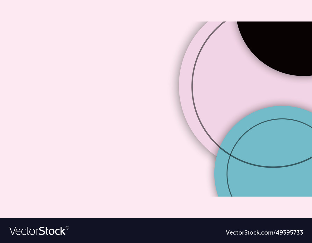 Abstract circle pattern on pink background