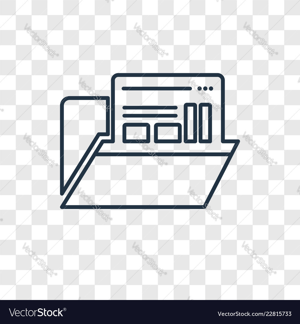 Browser concept linear icon isolated vector image Browser concept linear icon isolated