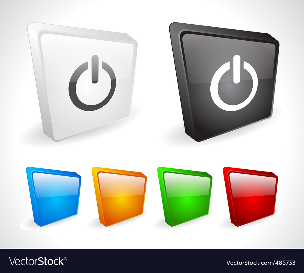 Color 3d buttons for web