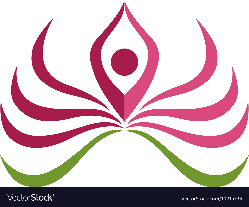 lotus logo template royalty free vector image vectorstock