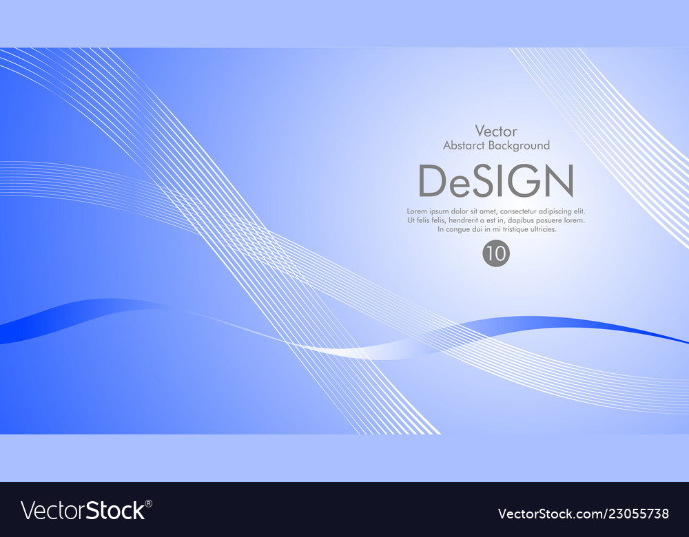 Abstract background color flow waved lines stock