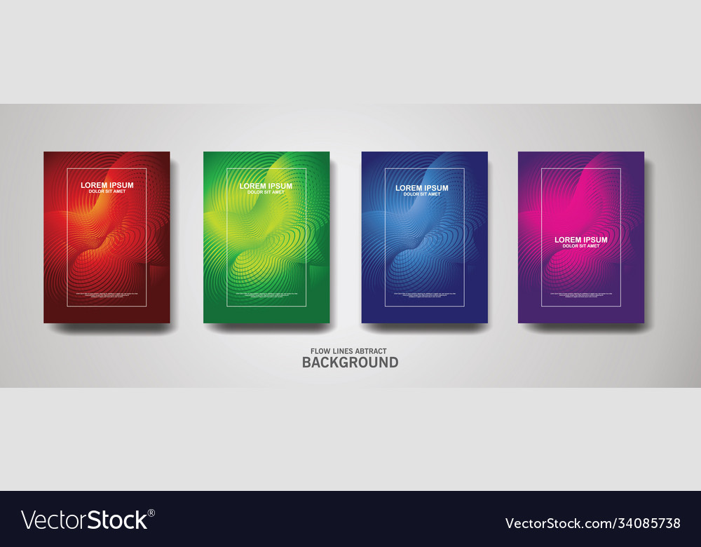 Abstract flow lines pattern background vector image Abstract flow lines pattern background