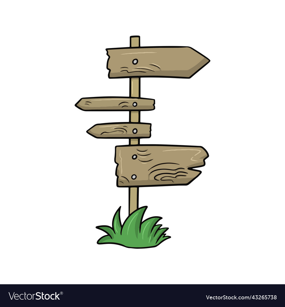 An old wooden pole with different pointers
